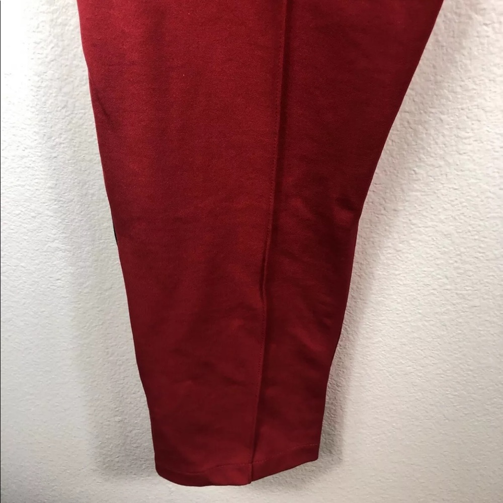 RHUDE Red Rayon Gold Side Stripe Traxedo Pants Med - Picture 9 of 11